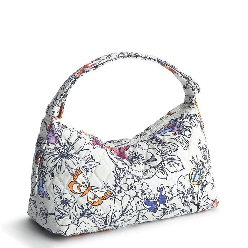 Vera Bradley Roxbury Crescent Shoulder Bag Women in Wing + Bloom Gray Product Image