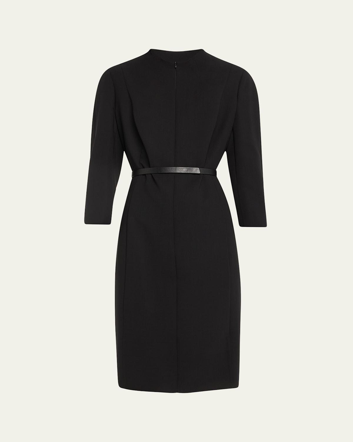 Womens Belted Sheath Dress Product Image