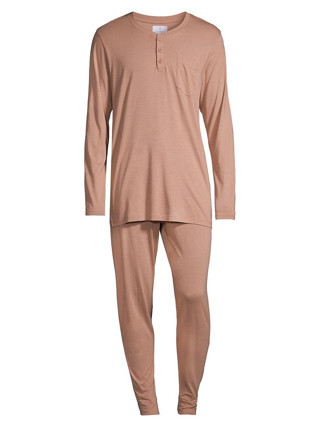 Mens Bella Henley & Pants Pajama Set Product Image