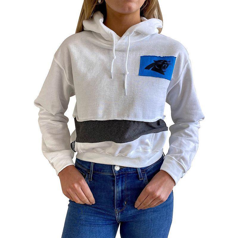 Womens Refried Apparel Carolina Panthers Sustainable Crop Dolman Pullover Hoodie Product Image