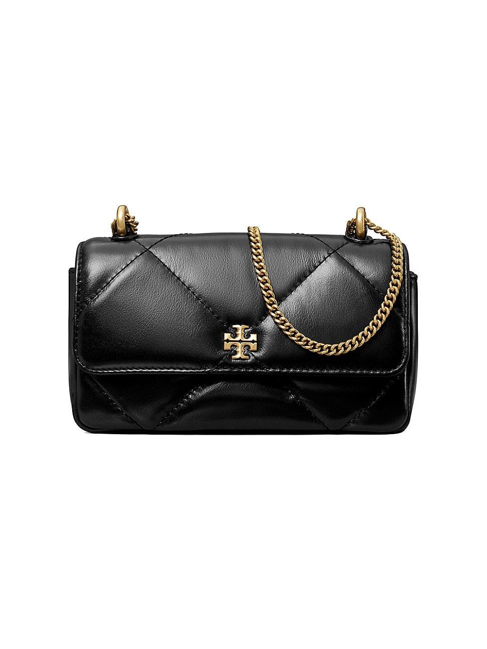 Tory Burch Kira Diamond Quilted Leather Mini Flap Bag Product Image