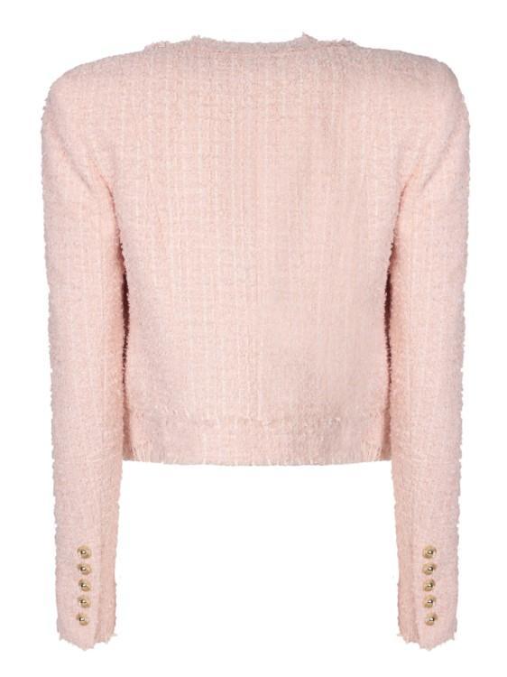 Pink Powder Tweed Jacket Product Image