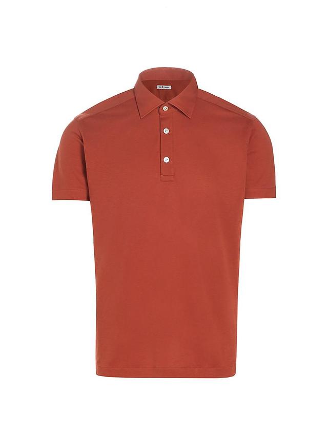 Mens Cotton Polo Shirt Product Image