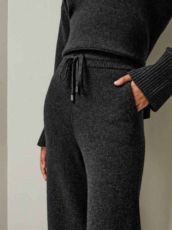 Merino Wool Jersey Wide-Leg Pants Product Image