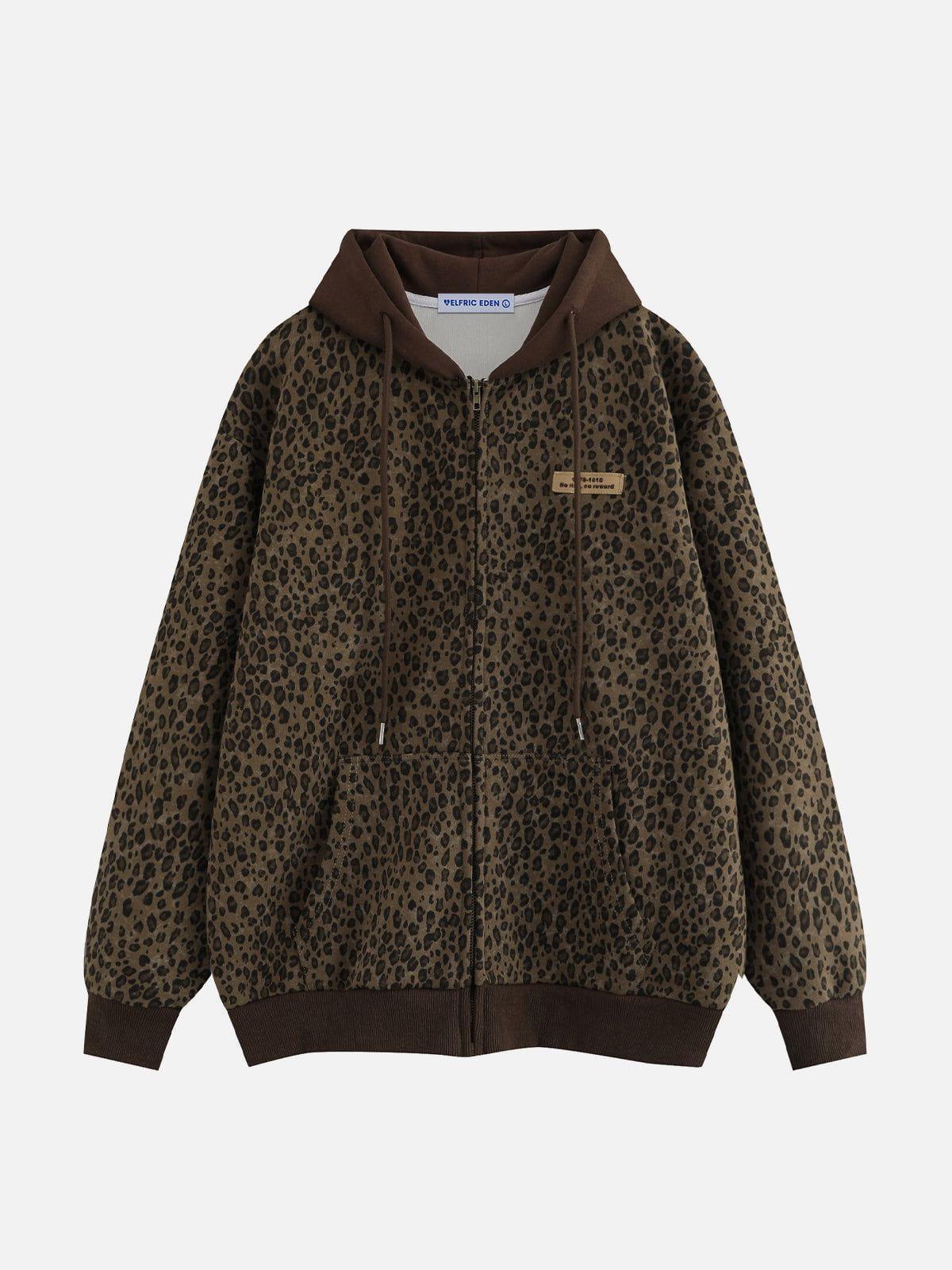 Aelfric Eden Leopard Print Hoodie Product Image