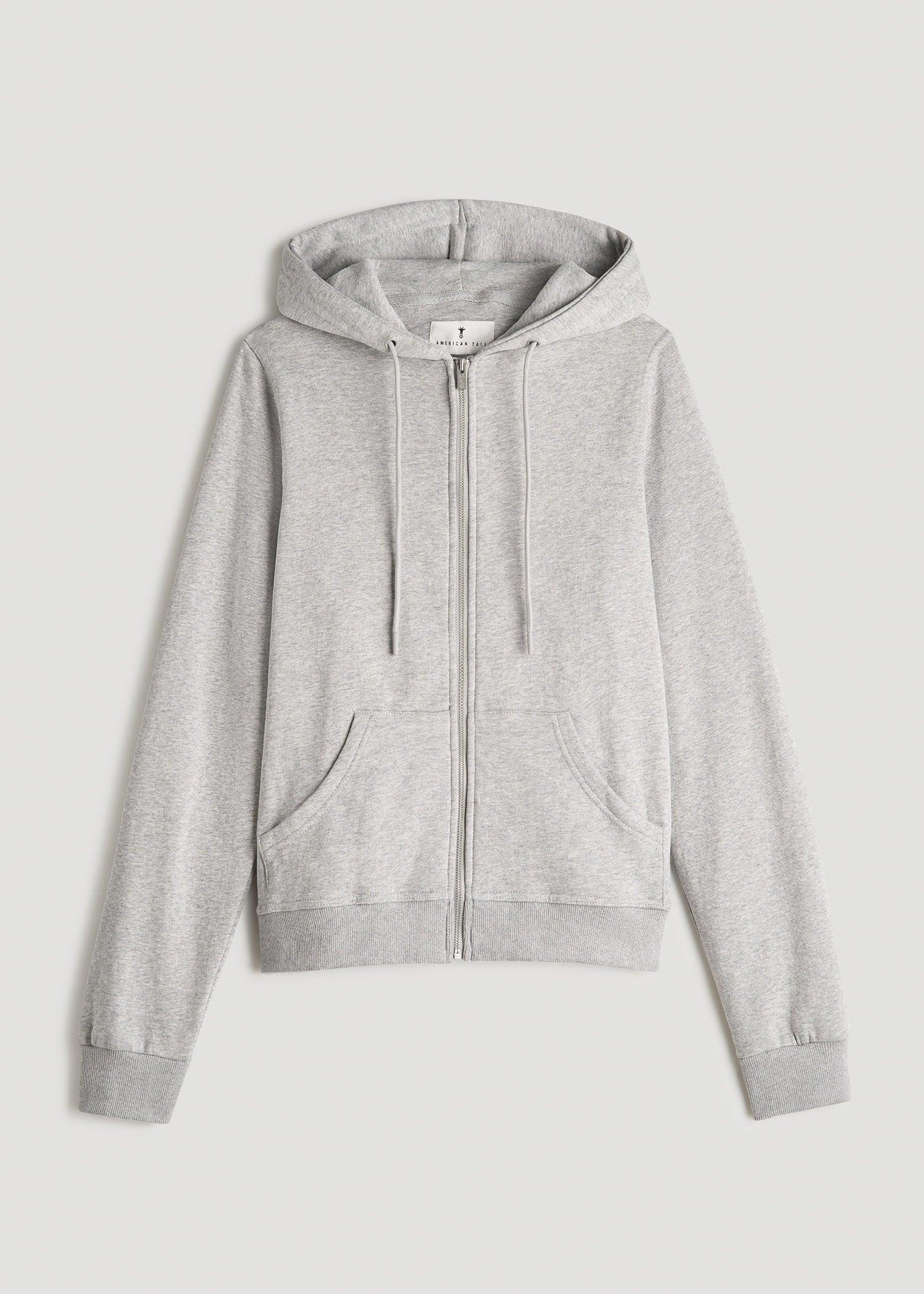 Wearever Fleece Full-Zip Women's Tall Hoodie in Grey Mix Female Product Image