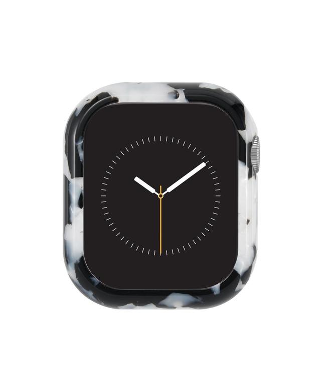 Anne Klein Womens Black and White Acetate Protective Case designed for 44mm Apple Watch Product Image