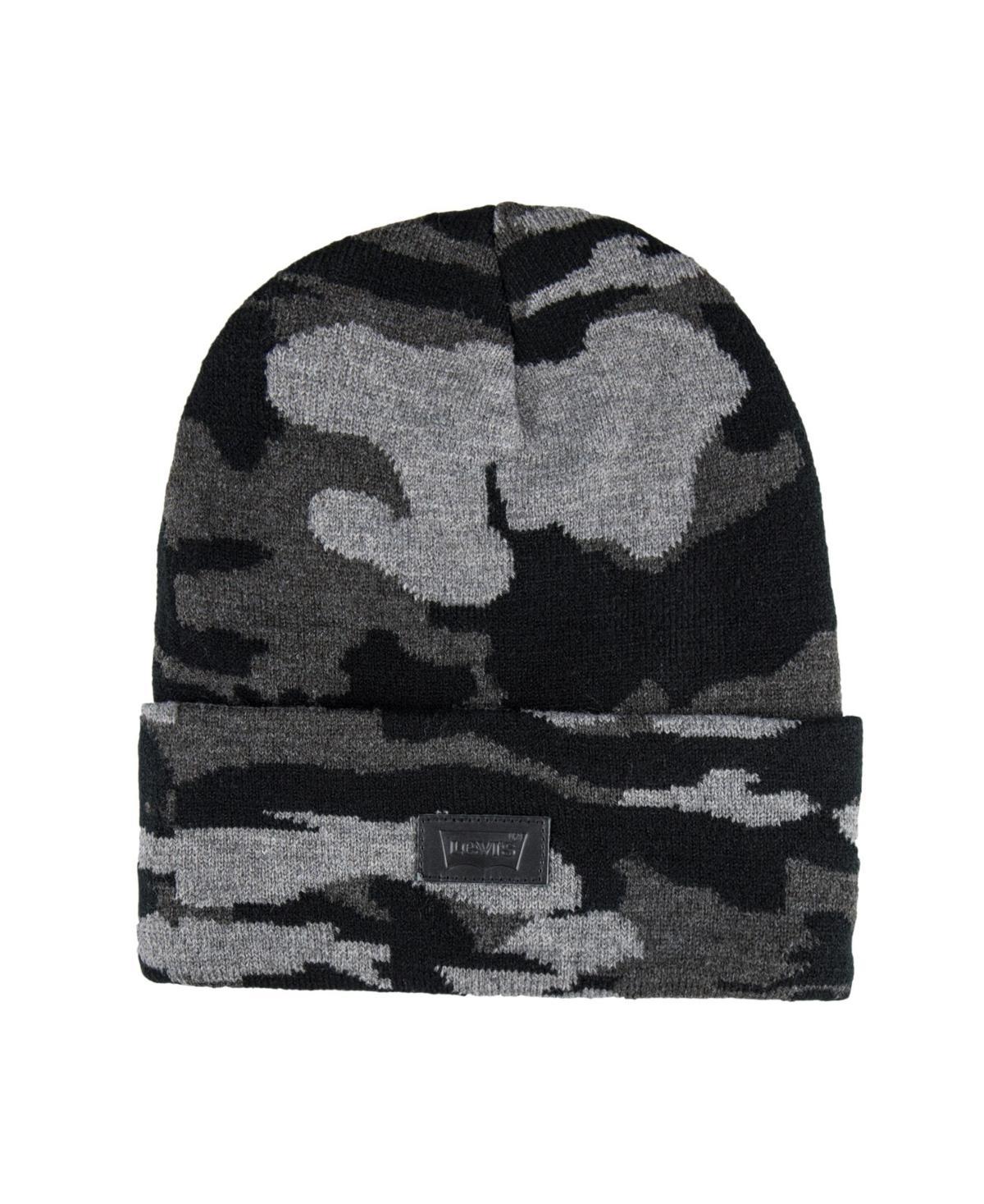 Levis All Season Comfy Leather Logo Patch Hero Beanie Product Image