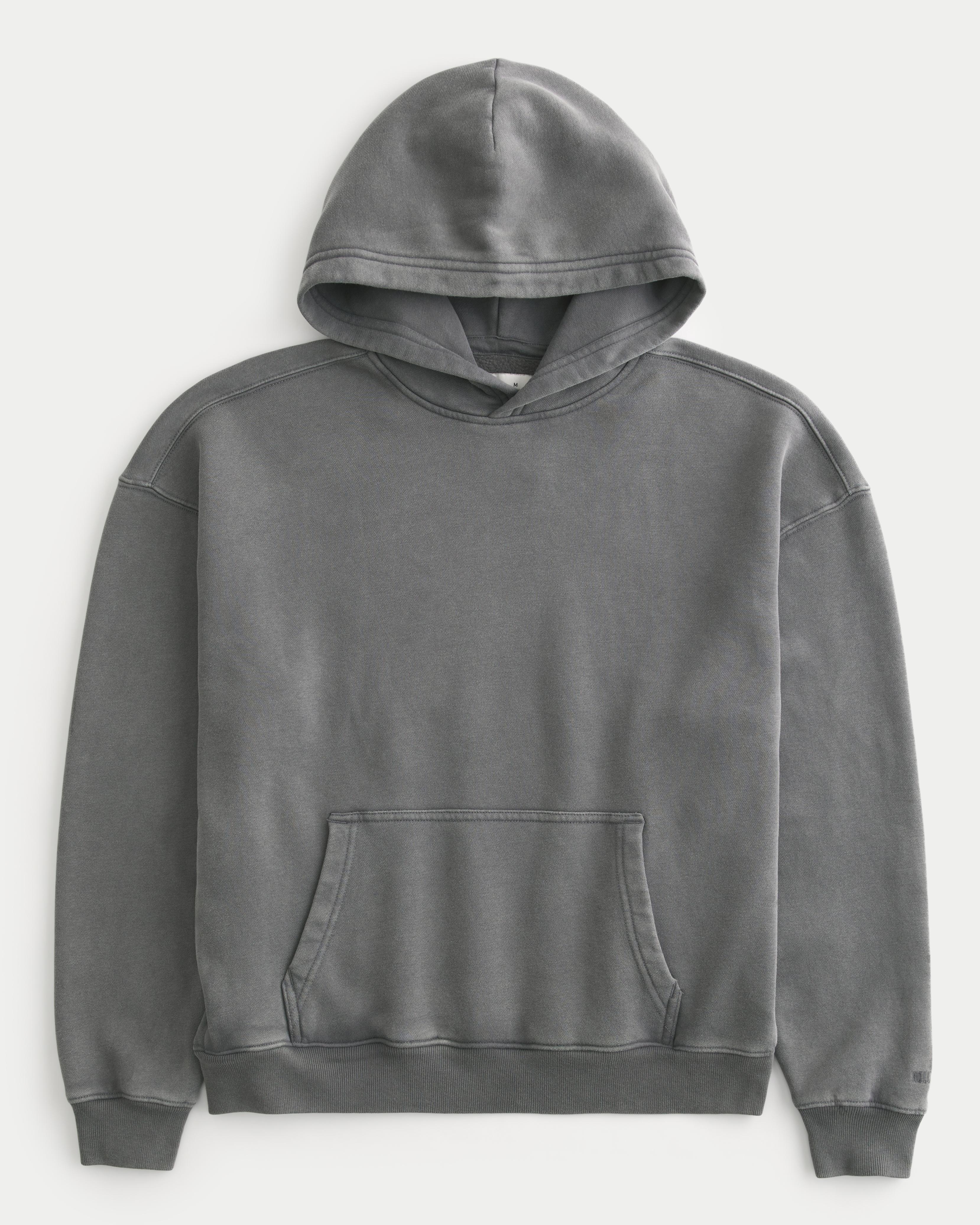 Hollister Feel Good Fleece Boxy Camo Hoodie Product Image