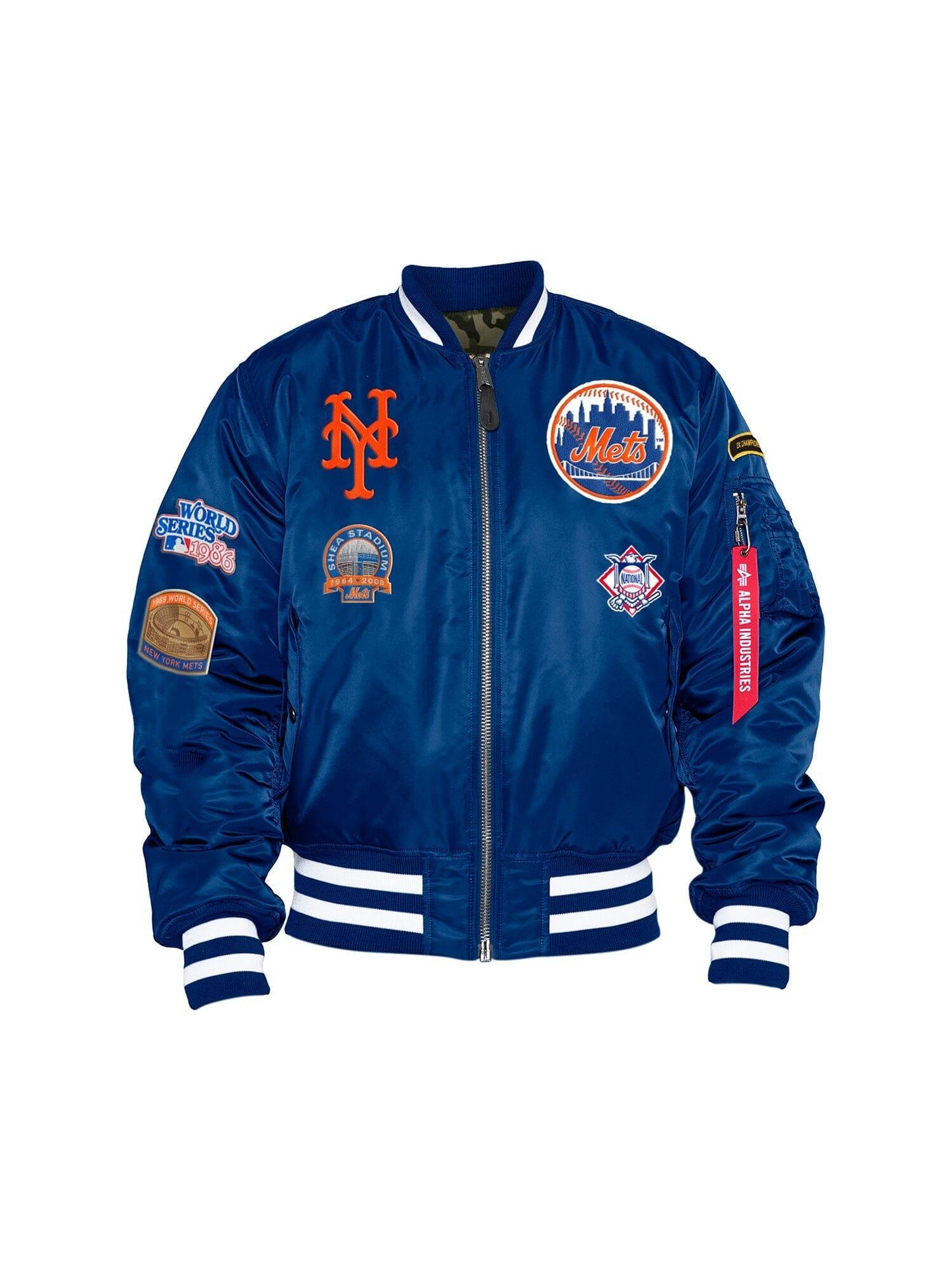 NEW YORK METS X ALPHA X NEW ERA MA-1 BOMBER JACKET Product Image