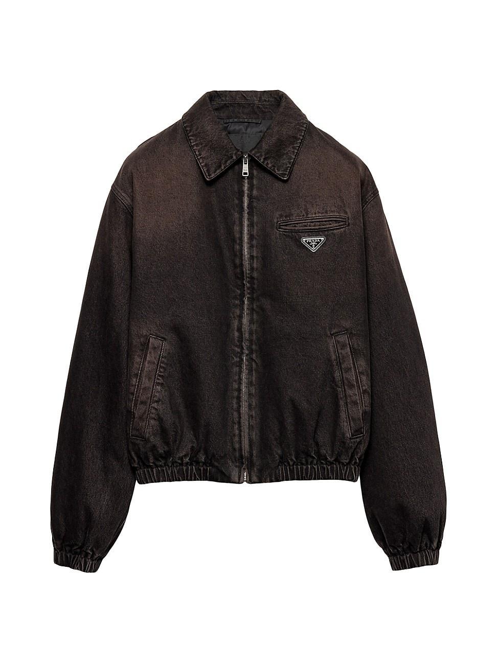 Mens Padded Denim Blouson Jacket Product Image