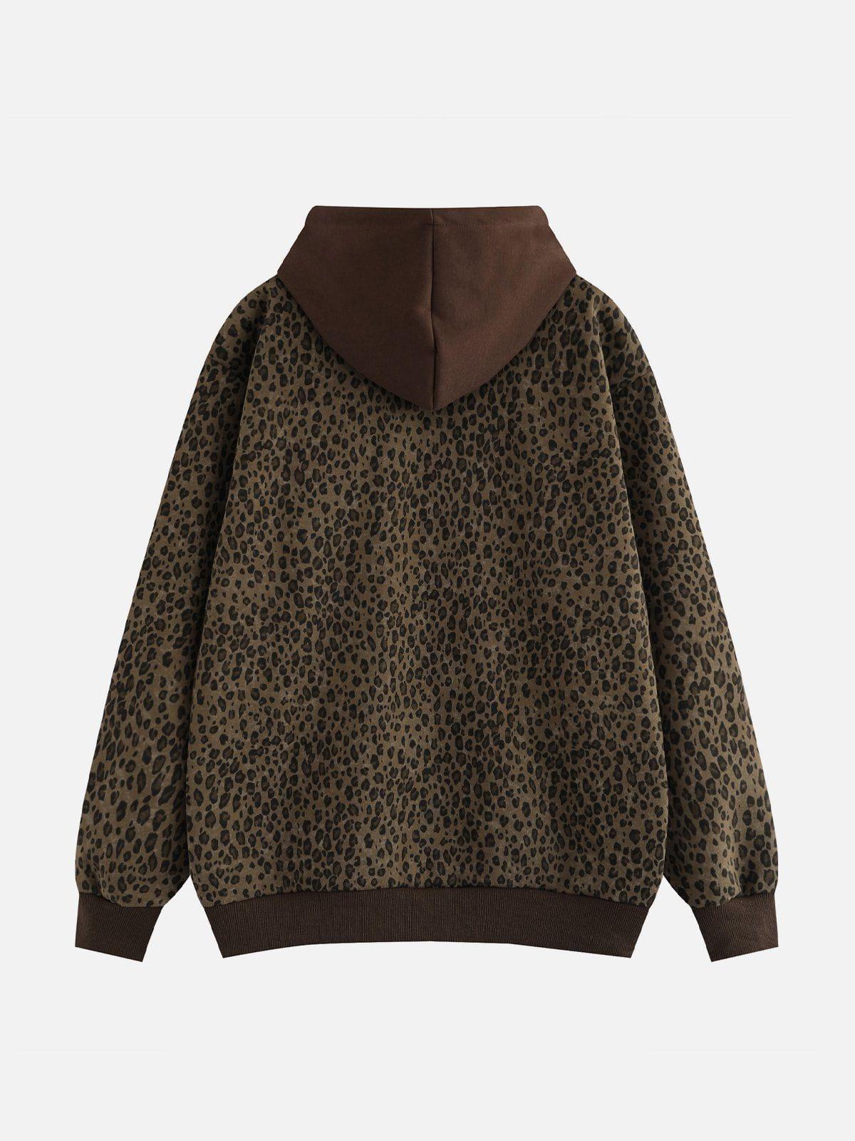 Aelfric Eden Leopard Print Hoodie Product Image