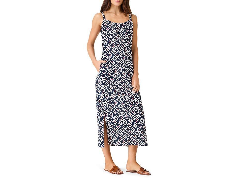 NIC+ZOE Petite Indigo Angles Dress (Indigo Multi) Women's Dress Product Image