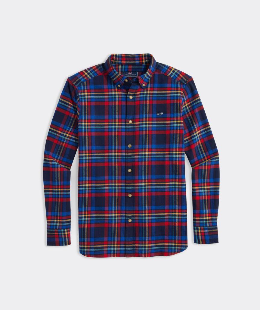 Stretch Flannel Plaid Shirt Product Image