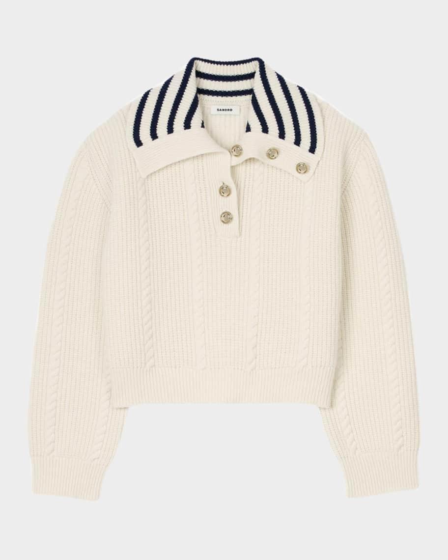 Arthus Rib-Knit Sailor Sweater Product Image