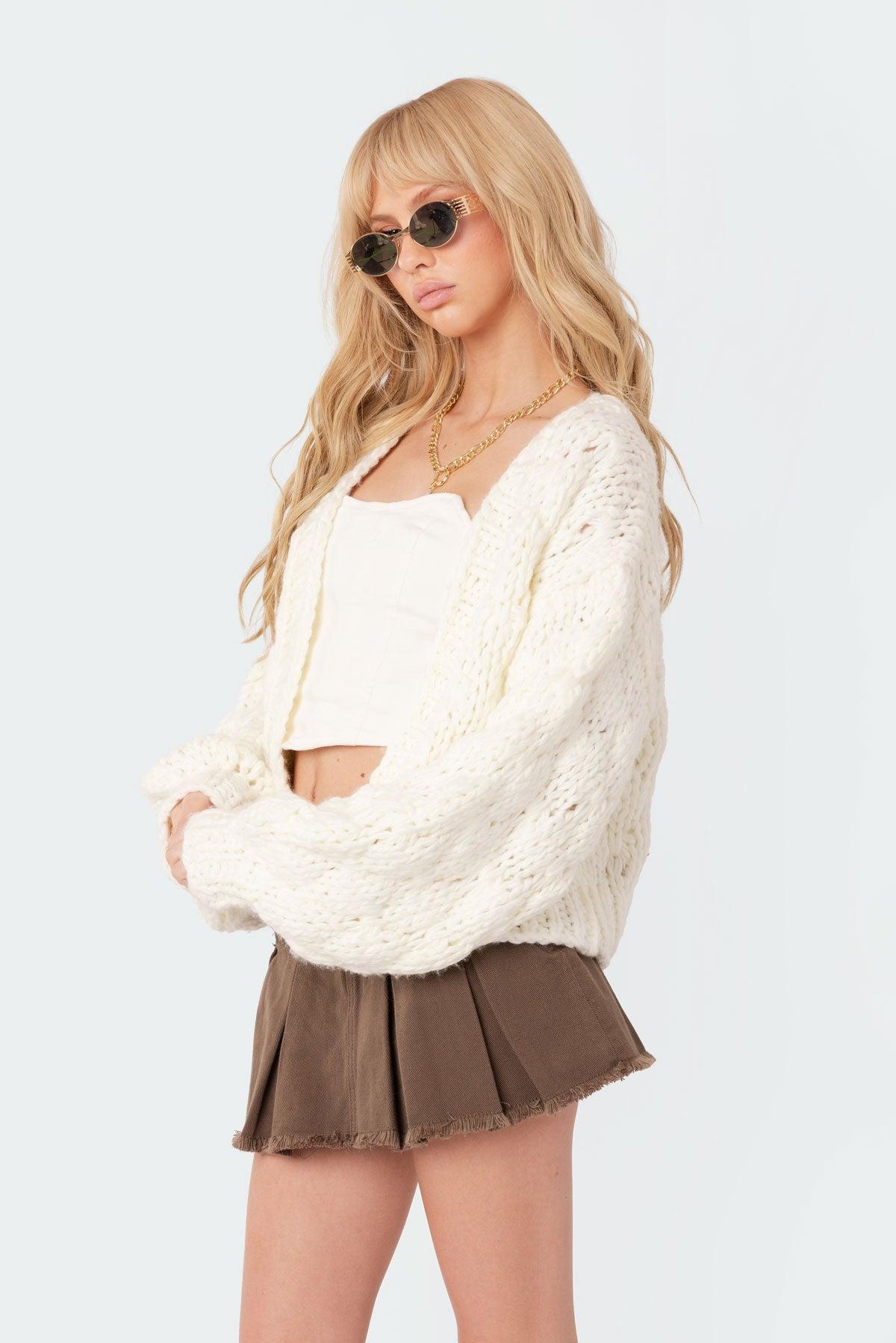 Handmade Chunky Knit Cardigan Product Image