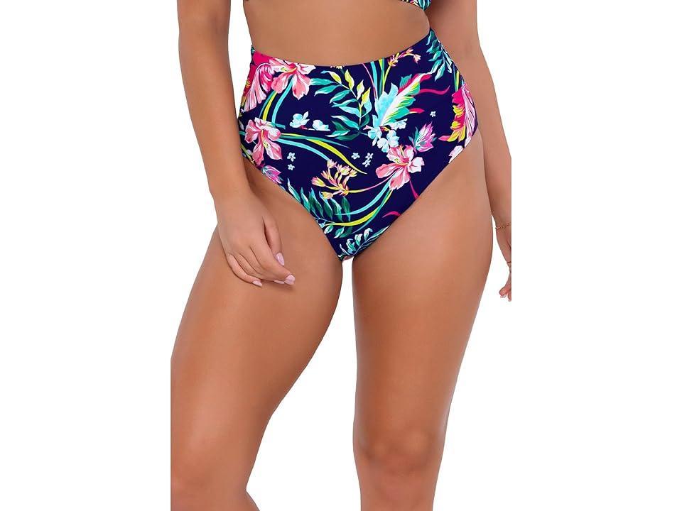 Sunsets Hannah High-Waist Bottoms (Tiger Lily) Women's Swimwear Product Image