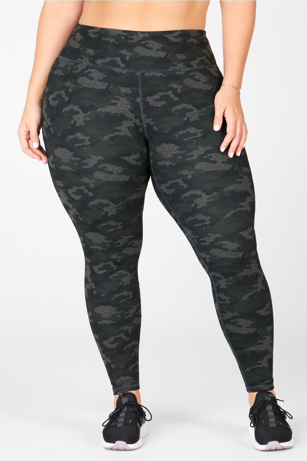 Fabletics Define Mid-Rise Legging Womens Charcoal Camo Size XXS Product Image