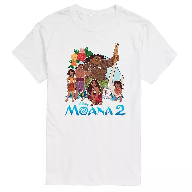 Disneys Moana 2 Big & Tall Group Graphic Tee, Mens Product Image