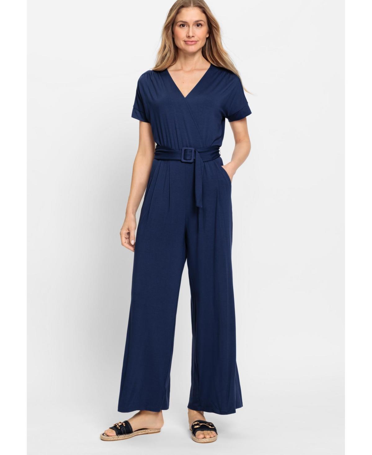 Olsen Womens Anna Fit Wide Leg Jumpsuit Product Image