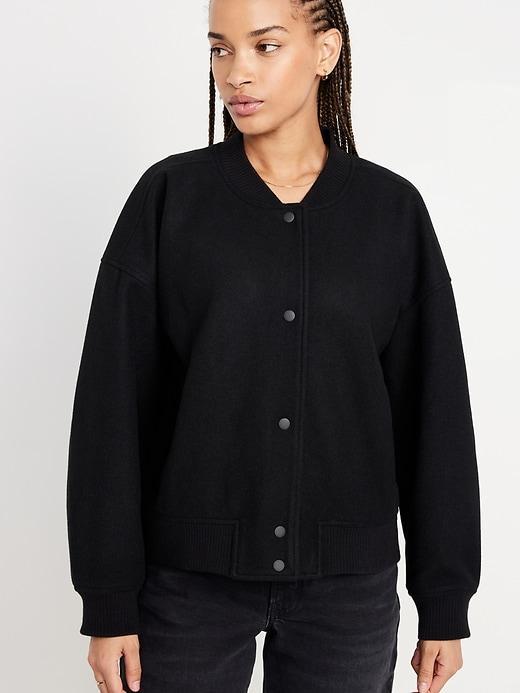 Oversized Bomber Jacket Product Image