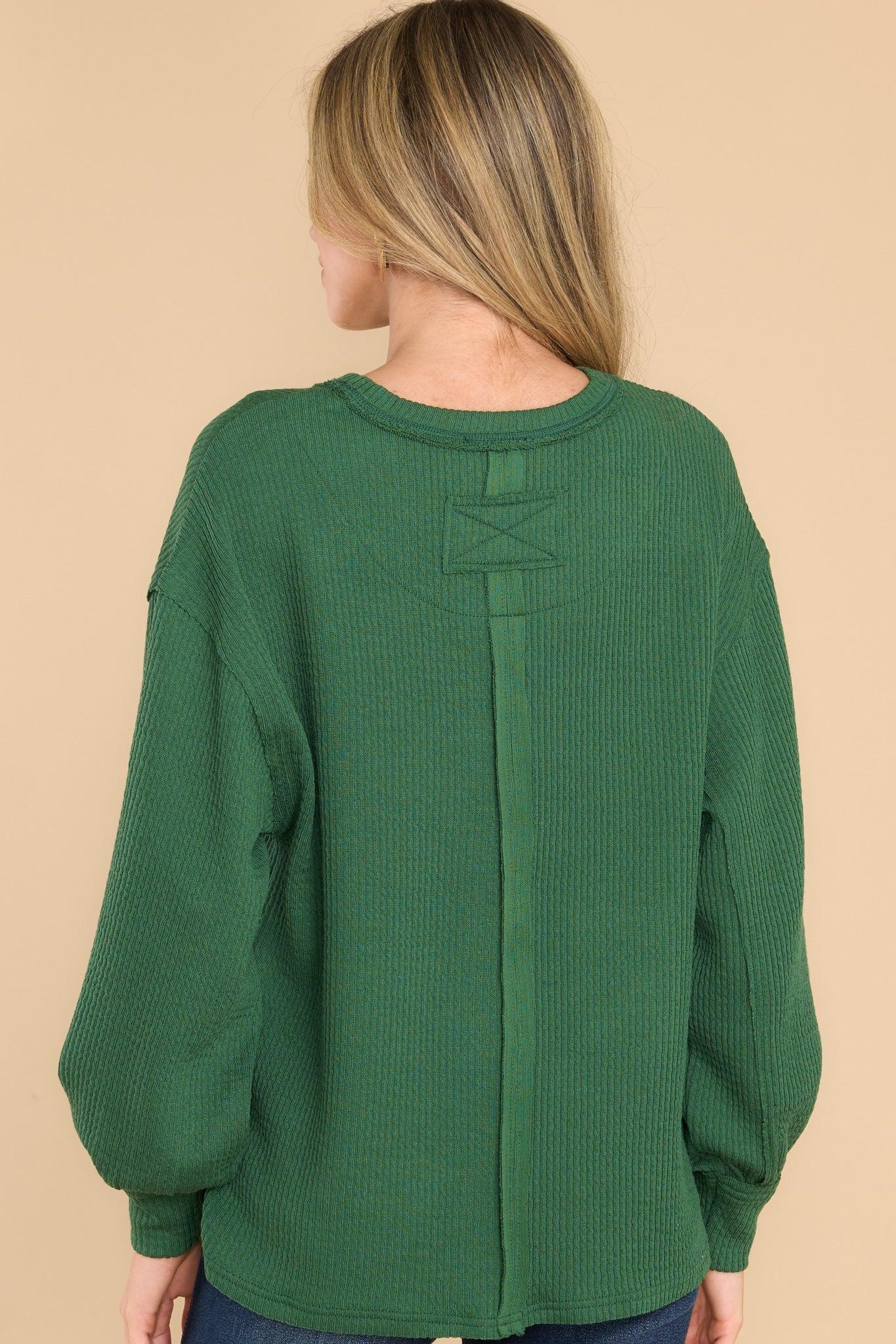 I've Been Waiting Green Sweater Product Image