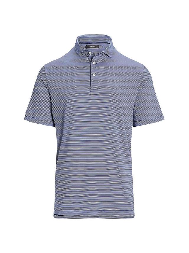 Mens Striped Short-Sleeve Polo Shirt Product Image