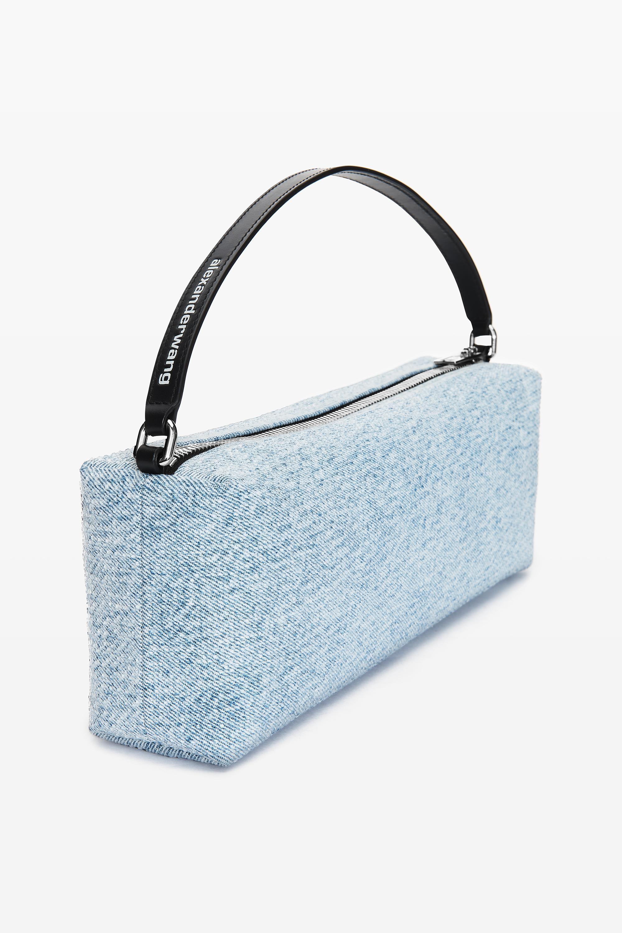 Heiress Flex Denim Trompe-l'oeil Bag With Crystal Hotfix Product Image