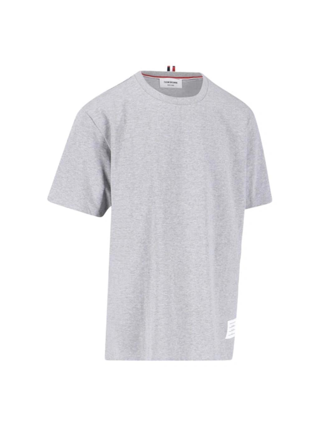 THOM BROWNE T-shirt  Men In Grey Product Image