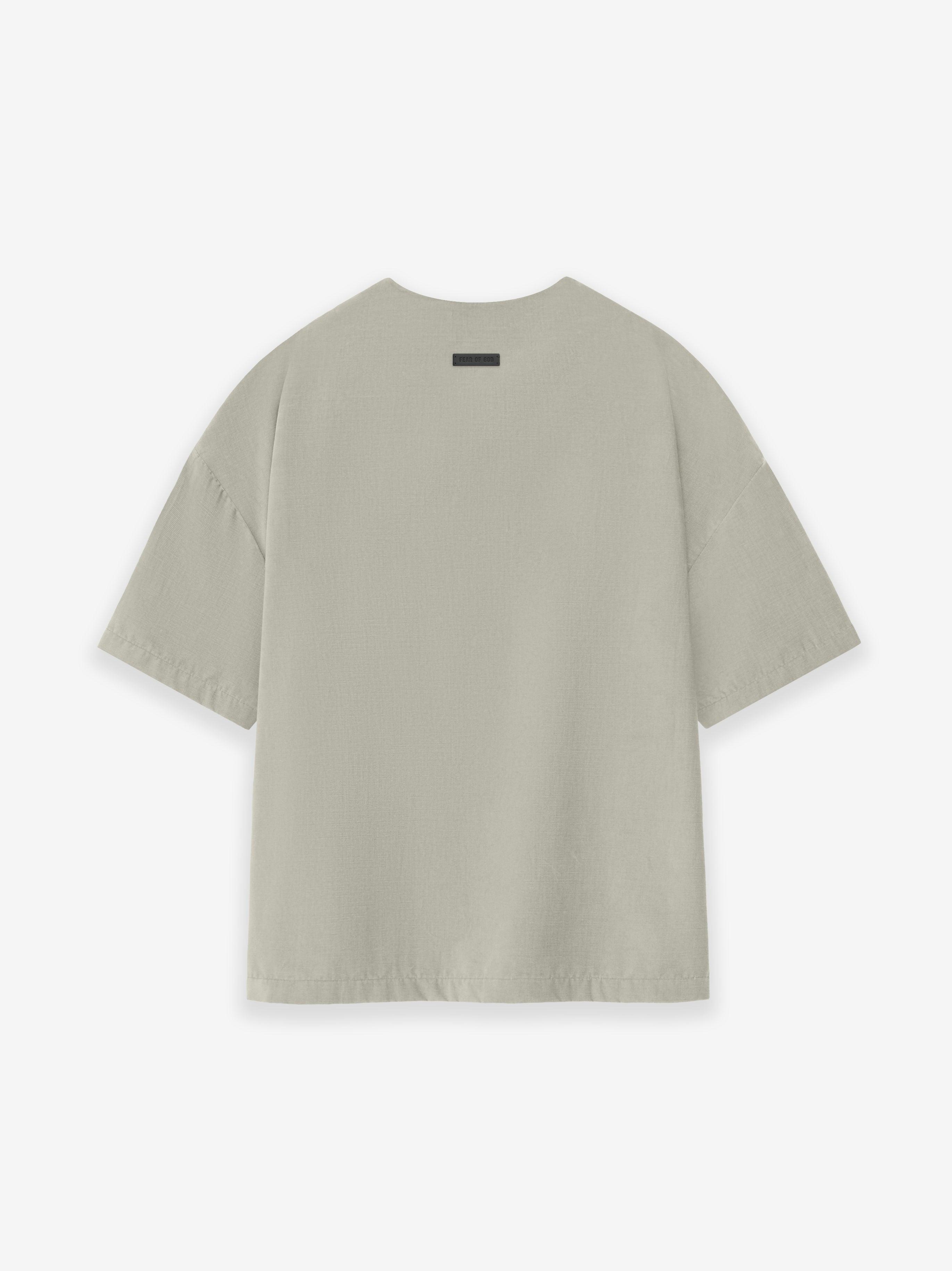 Corduroy Straight Neck Tee Male Product Image