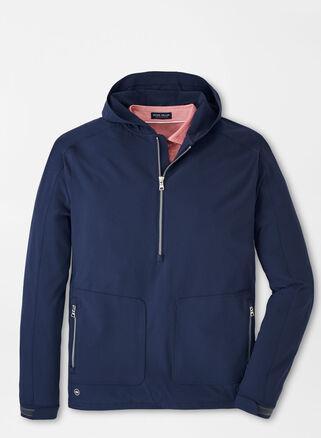 Peter Millar Mens Quest Half Zip Hoodie | Color: Navy | Size: XXL Product Image