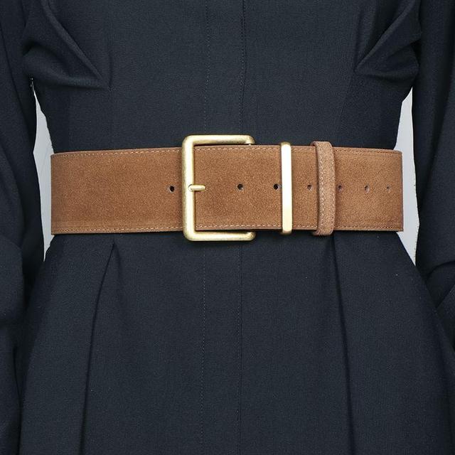 Faux Leather Wide Belt Product Image