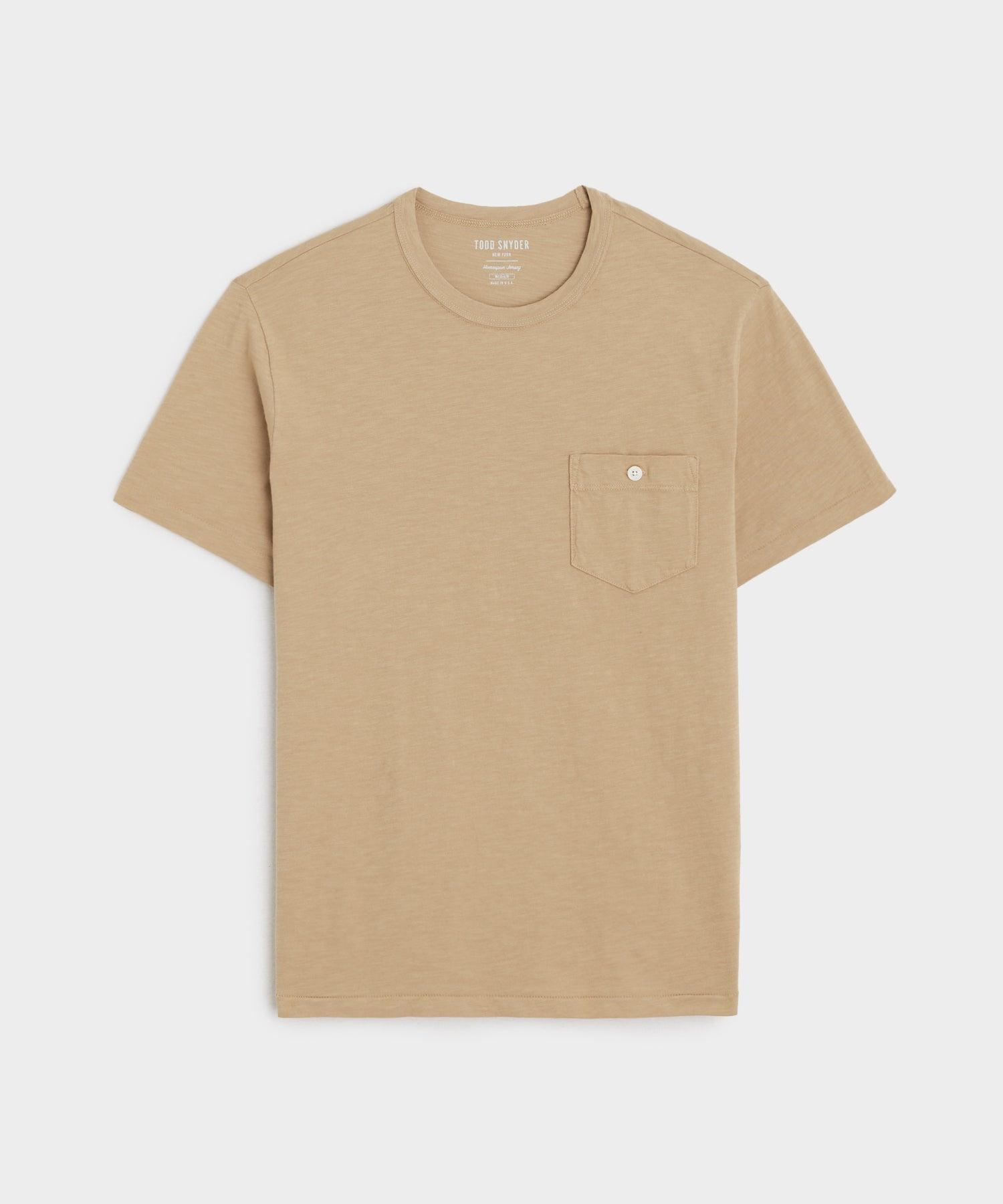 Made in L.A. Homespun Slub Pocket T-Shirt in Baja Dunes Product Image