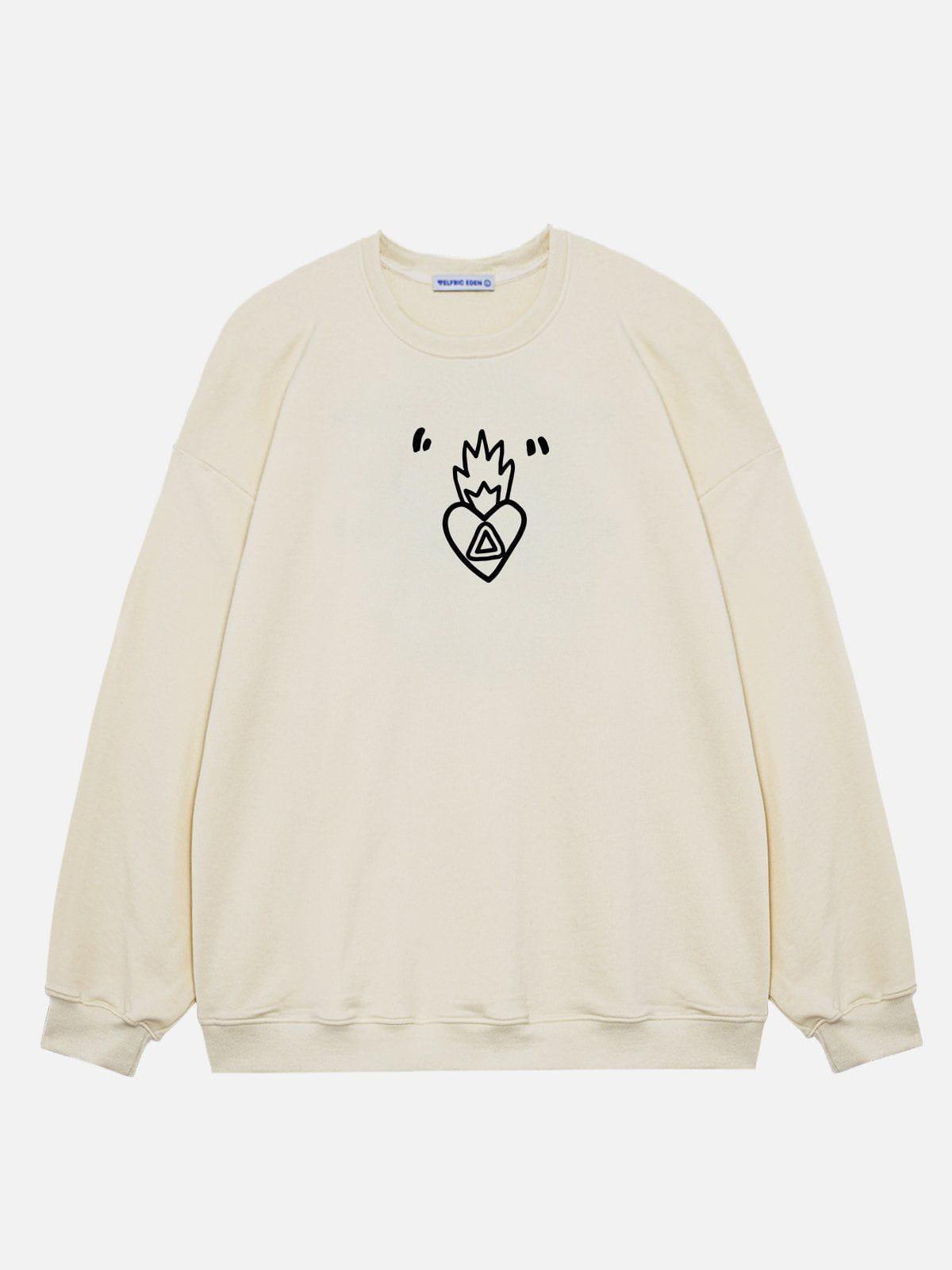 Aelfric Eden Cute Bunny Print Sweatshirt Product Image