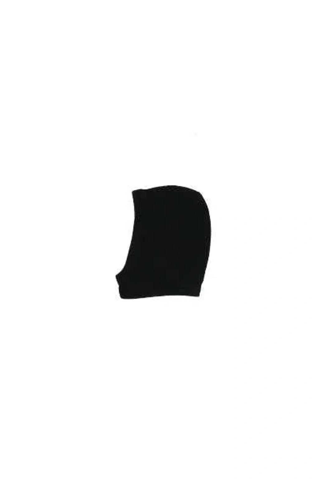 Black Ribbed Knit Beanie Product Image