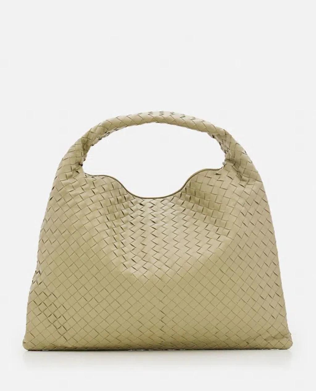 BOTTEGA VENETA Large Hop Hobo Shoulder Bag In Beige Product Image