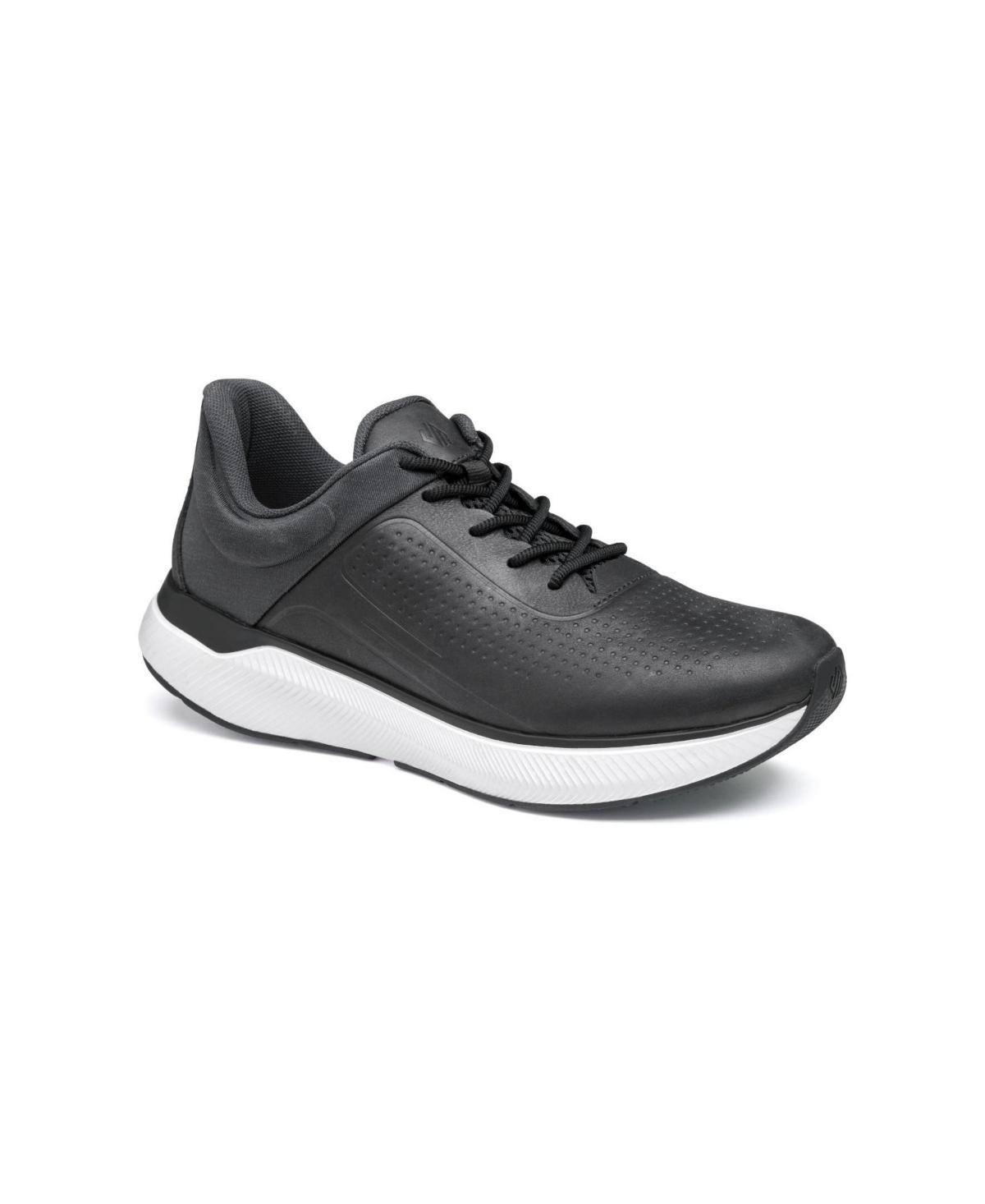 Johnston & Murphy Mens Miles U-Throat Leather Lace-Up Sneakers Product Image