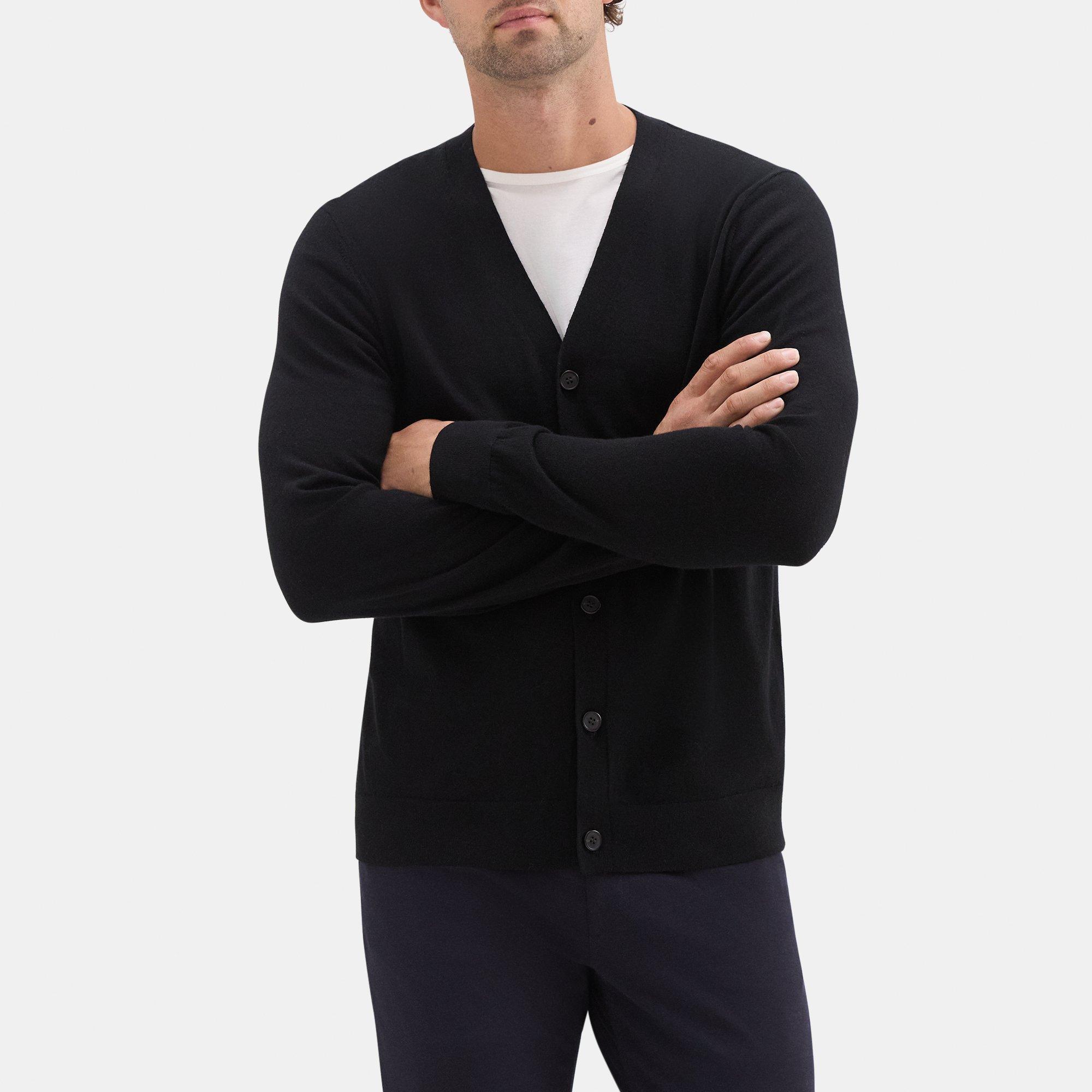 Merino Wool V-Neck Cardigan | Theory Outlet Product Image