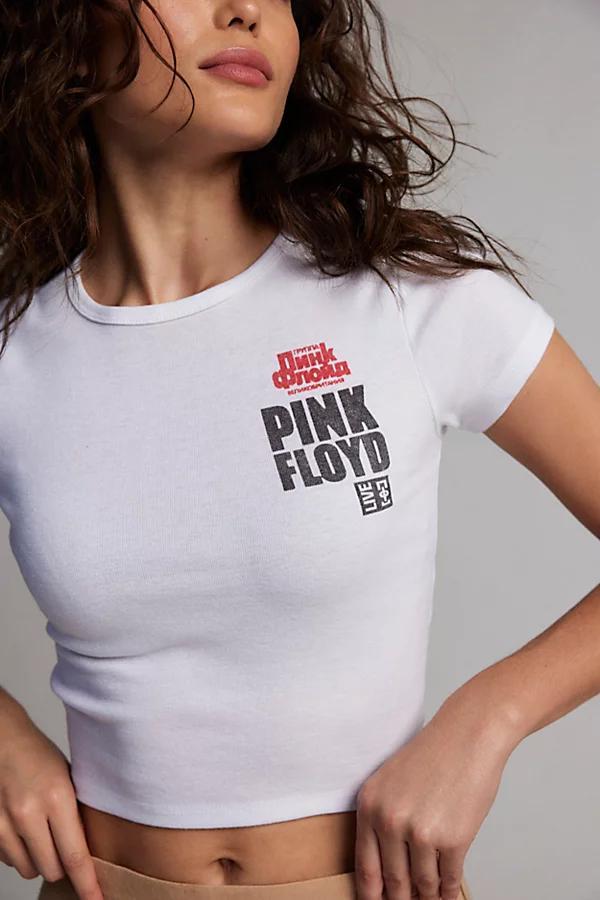 Pink Floyd Live Graphic Baby Tee Womens at Urban Outfitters Product Image