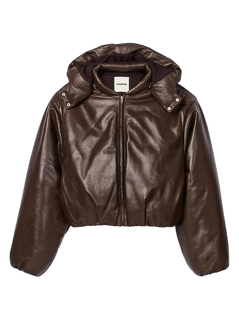 Womens Glazed Leather Jacket product image