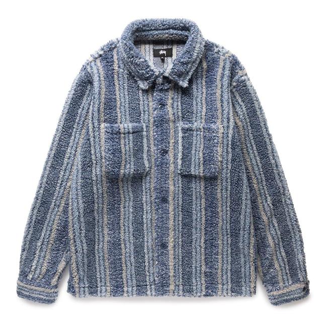 STRIPE SHERPA SHIRT Male Product Image