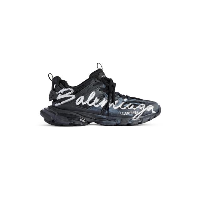 Men's Track Signature Sneaker in Black/white Product Image