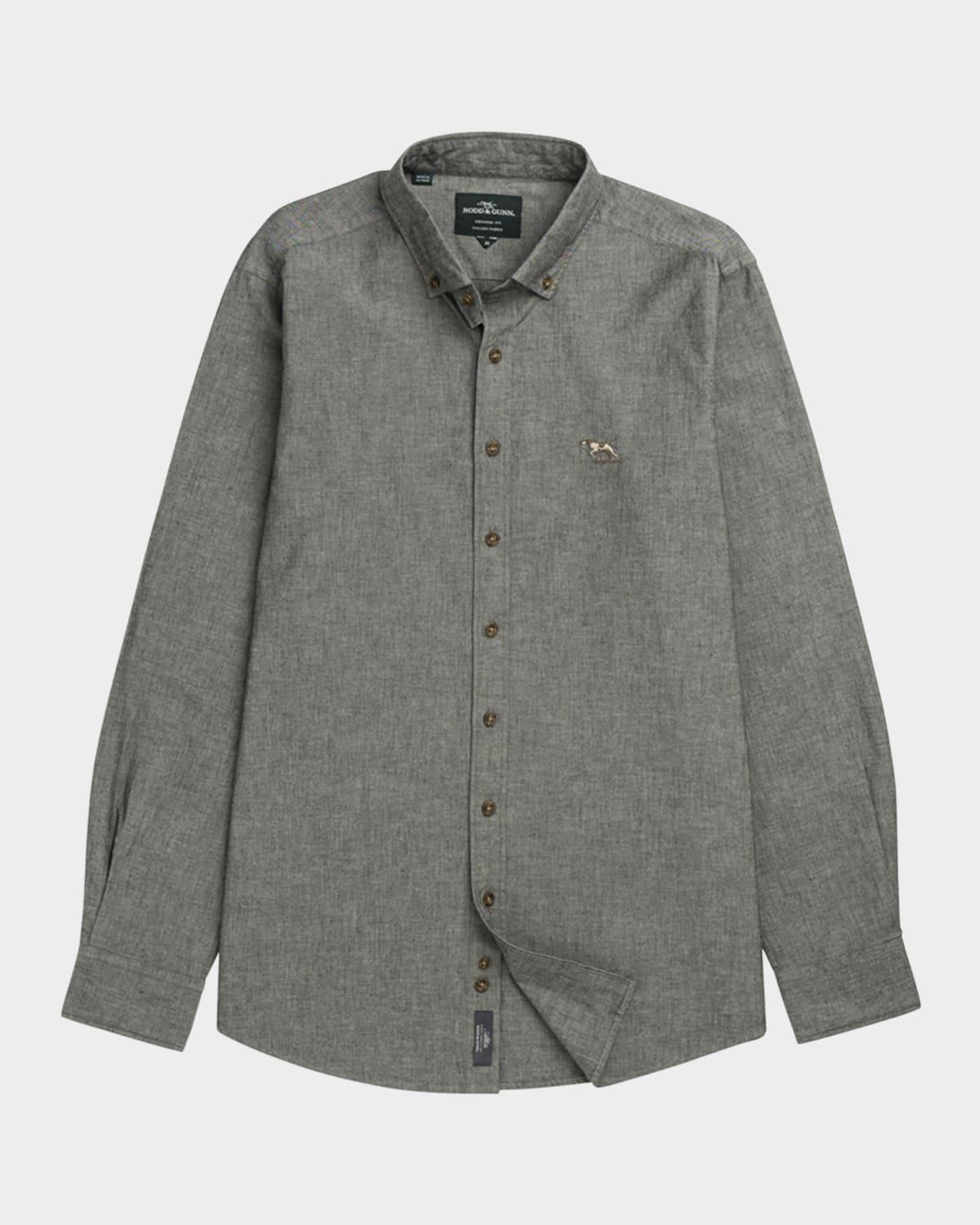 Mens Kirklands Chambray Sport Shirt Product Image