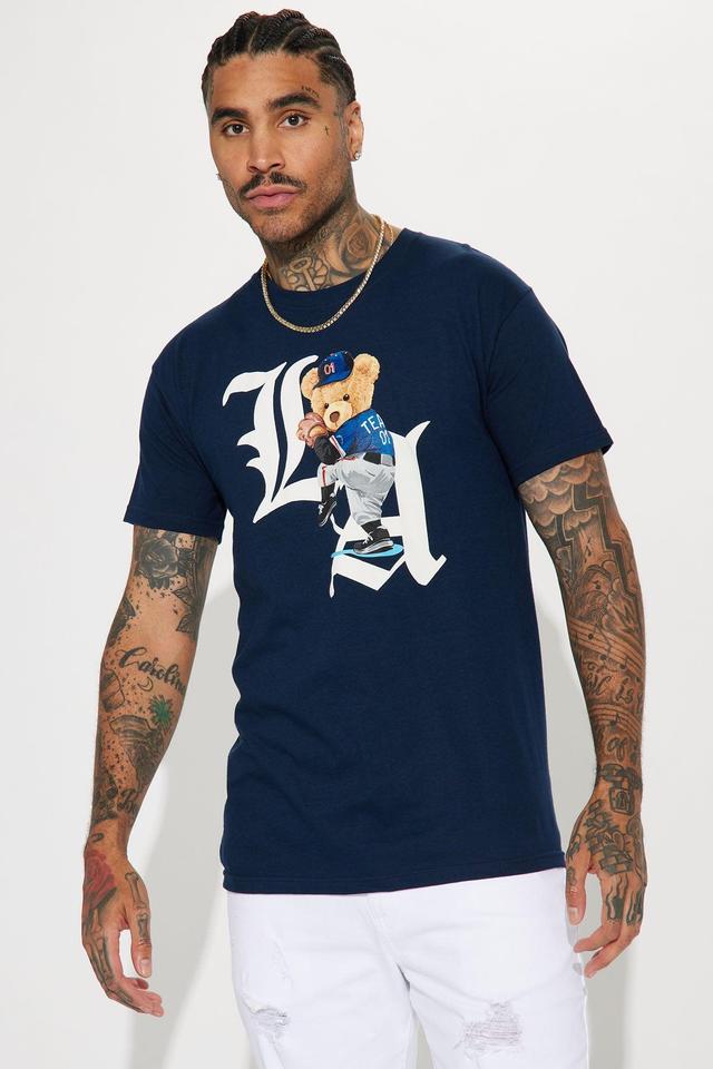 L.A. Teddy Short Sleeve Tee - Navy Product Image