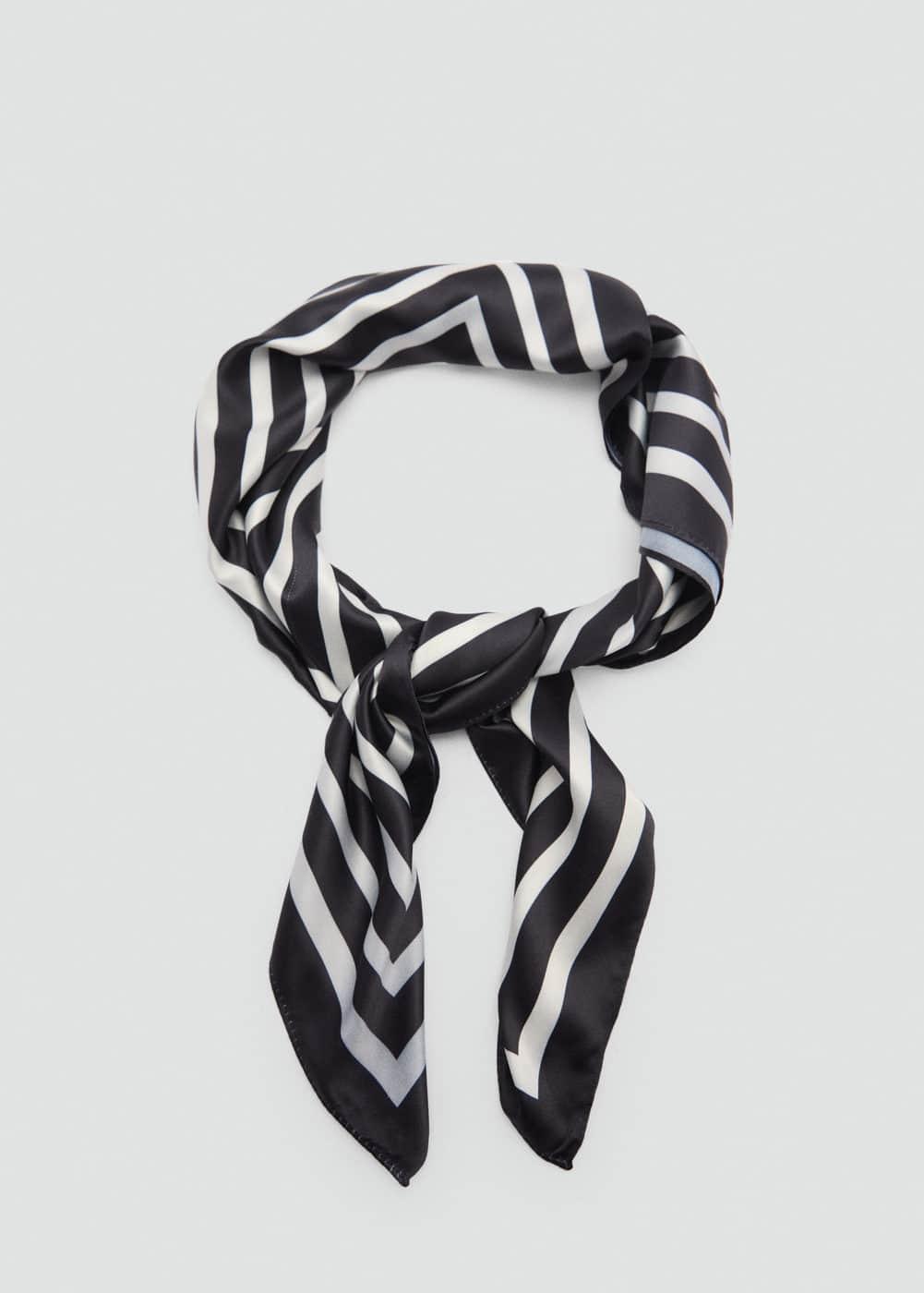 MANGO - Bicolor printed scarf - One size - Women Product Image