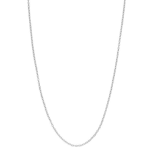 PRIMROSE Sterling Silver Rolo Chain Necklace - 18 in., Womens Grey Product Image