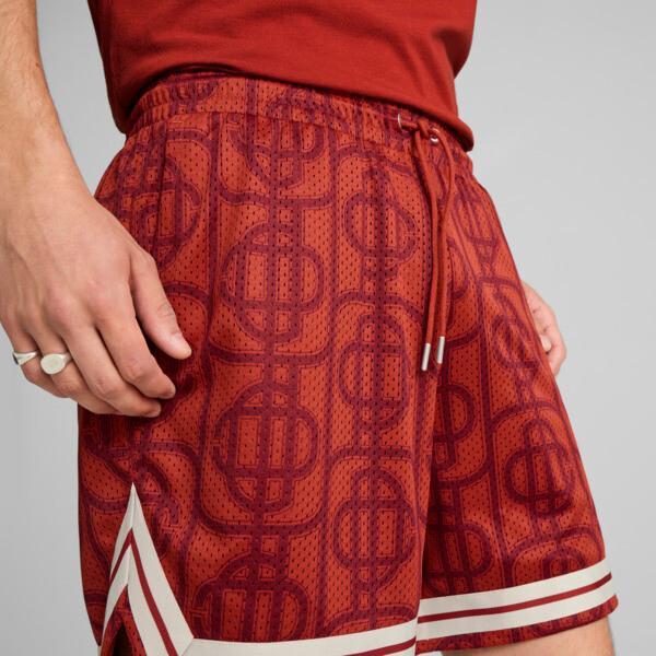 PUMA x PALM TREE CREW AOP Men's Mesh Shorts in Mars Red/Aop Product Image