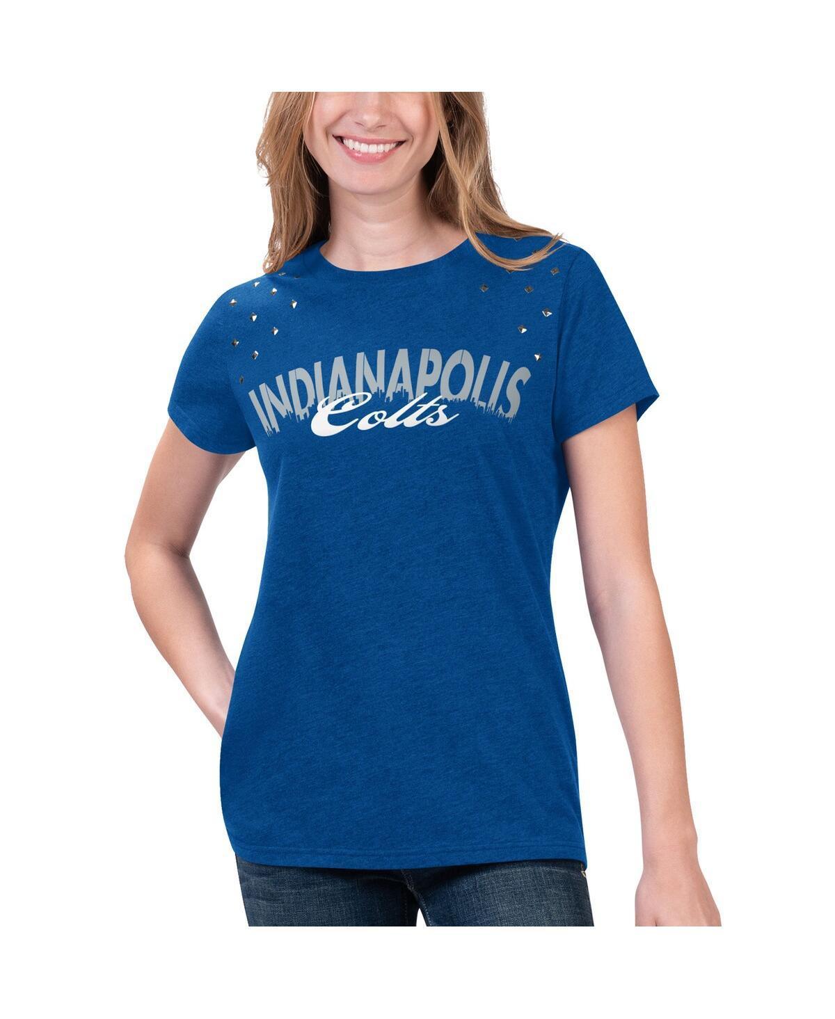 Womens G-III 4Her by Carl Banks Heathered Royal Indianapolis Colts Main Game T-Shirt Blue Product Image