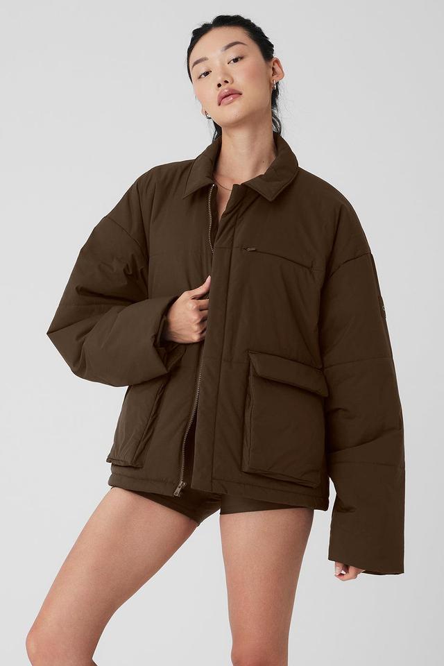 Voyage Utility Cargo Jacket - Espresso Female Product Image