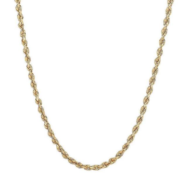 Everlasting Gold 14k Gold Rope Chain Necklace, Womens Product Image